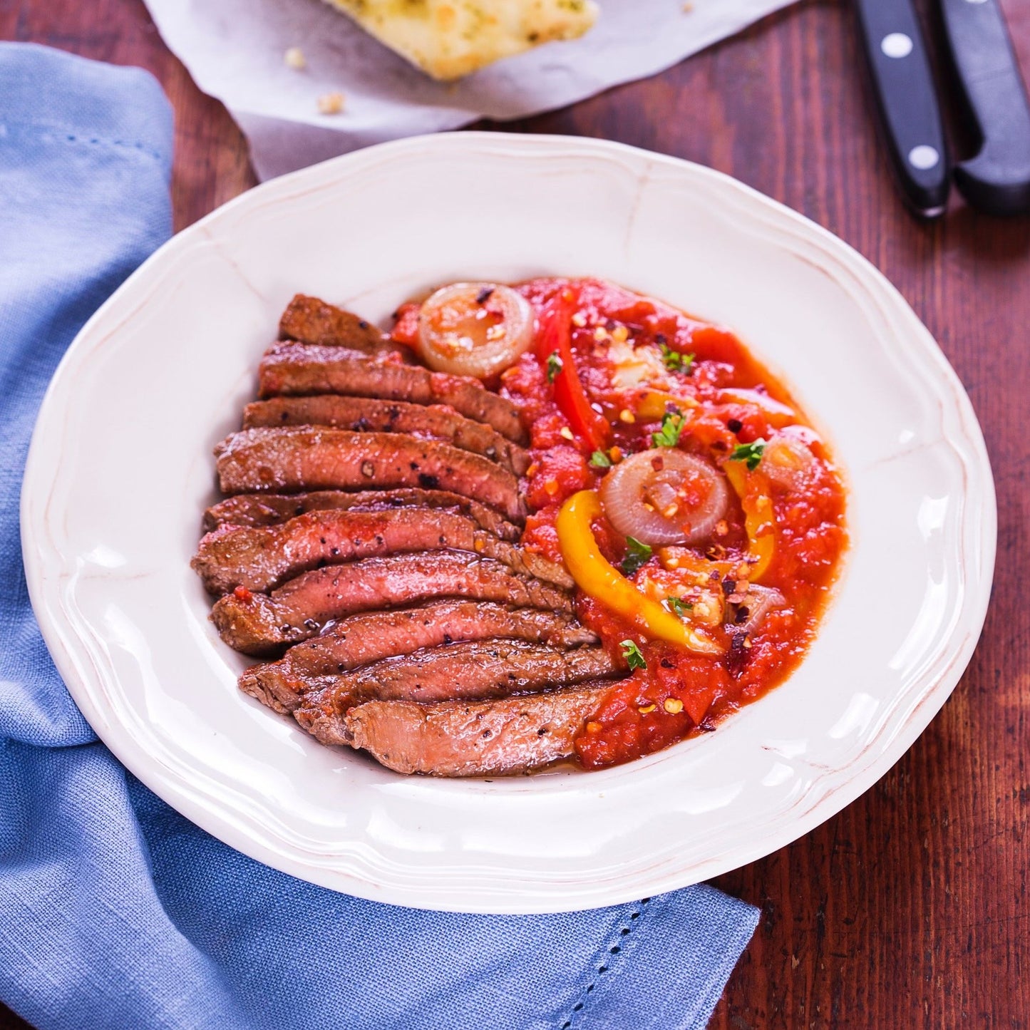 Sliced Sirloin Steak Pizzaiola
